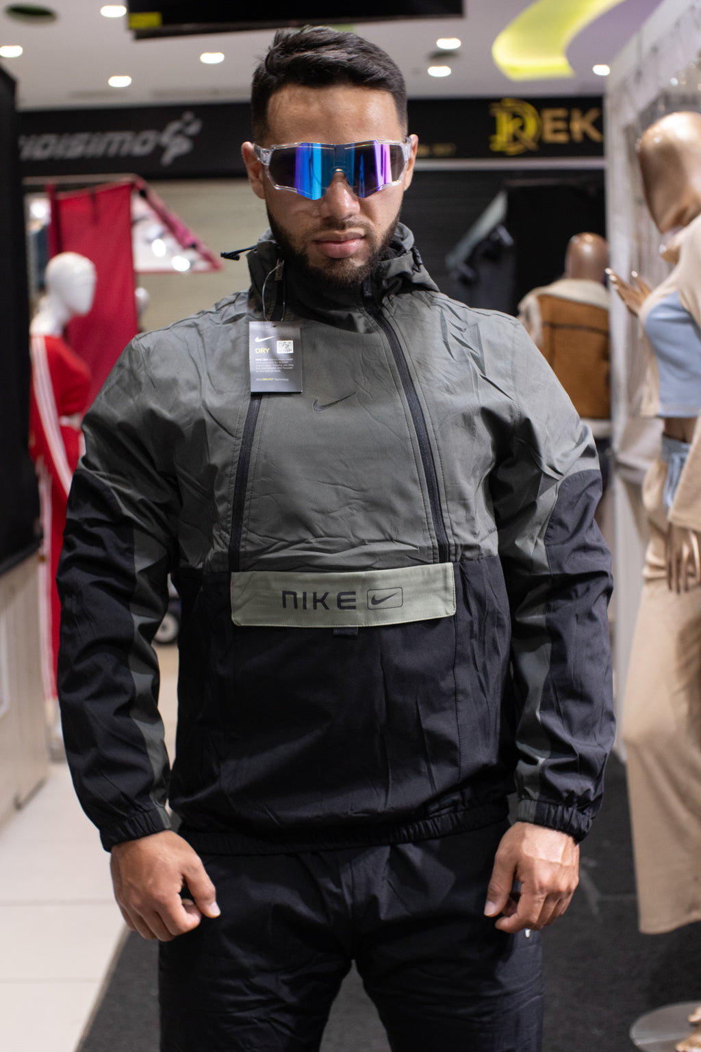 Sudadera Importada Dryfit Verde Militar