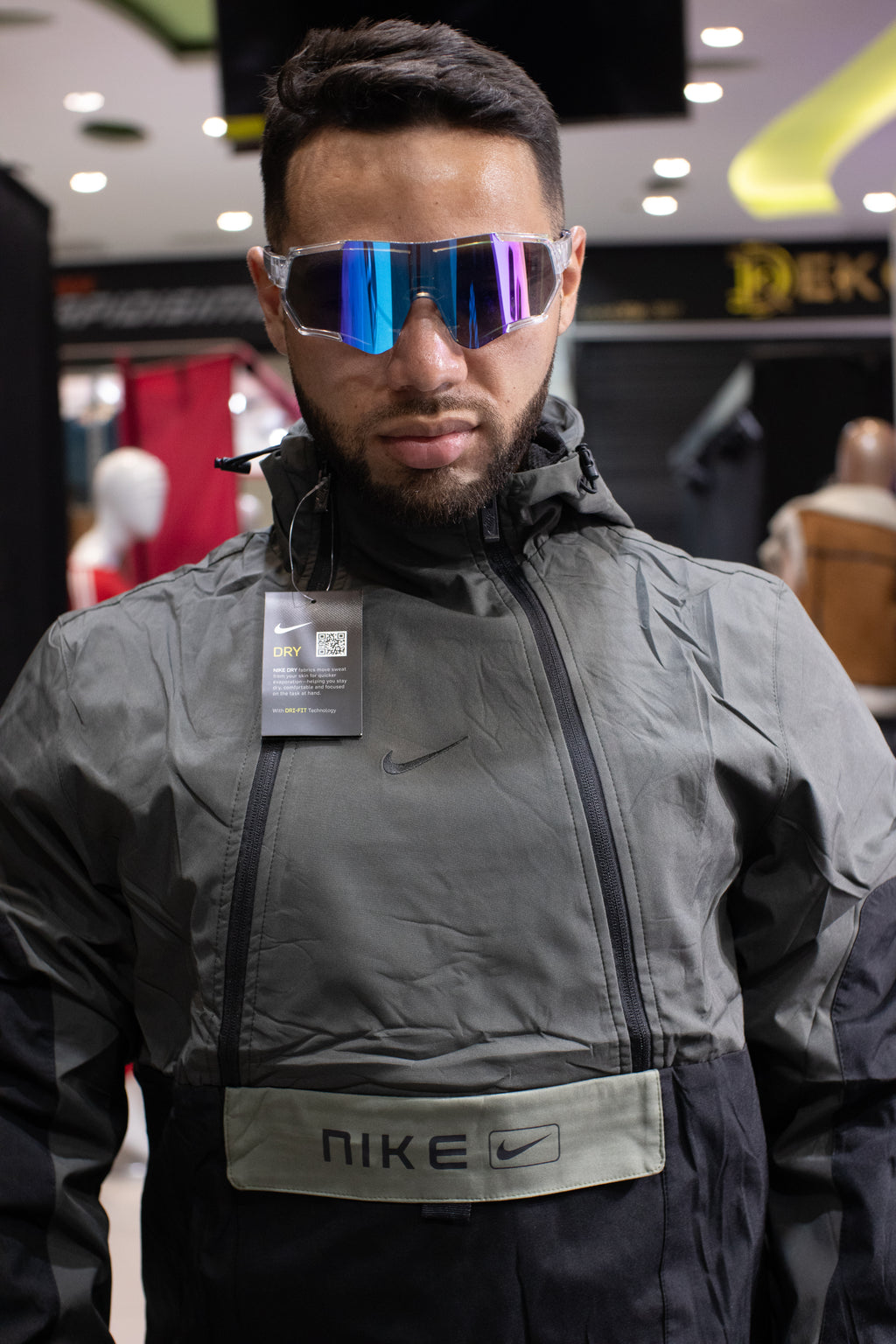 Sudadera Importada Dryfit Verde Militar